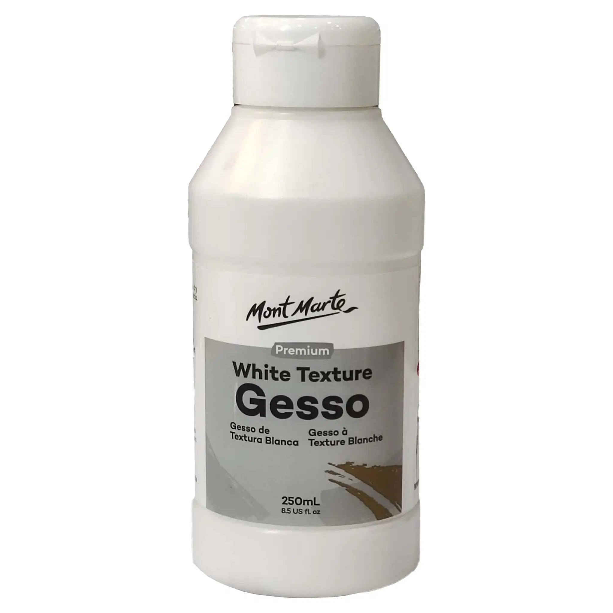 Mont Marte White Texture Gesso Premium 250ml MPA2501 - Saleemi Book Depot 