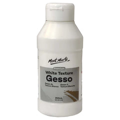 Mont Marte White Texture Gesso Premium 250ml MPA2501 - Saleemi Book Depot 