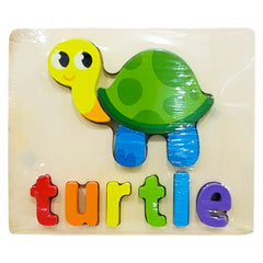 Montessori-inspired 3D wooden spelling puzzles