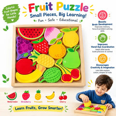 Montessori-Style 3D Wooden Shape Matching Puzzle