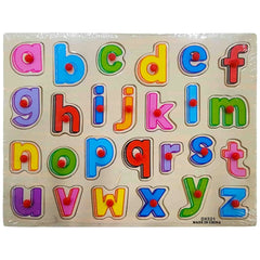 Montessori Alphabet & Numbers Knobbed Puzzle Board