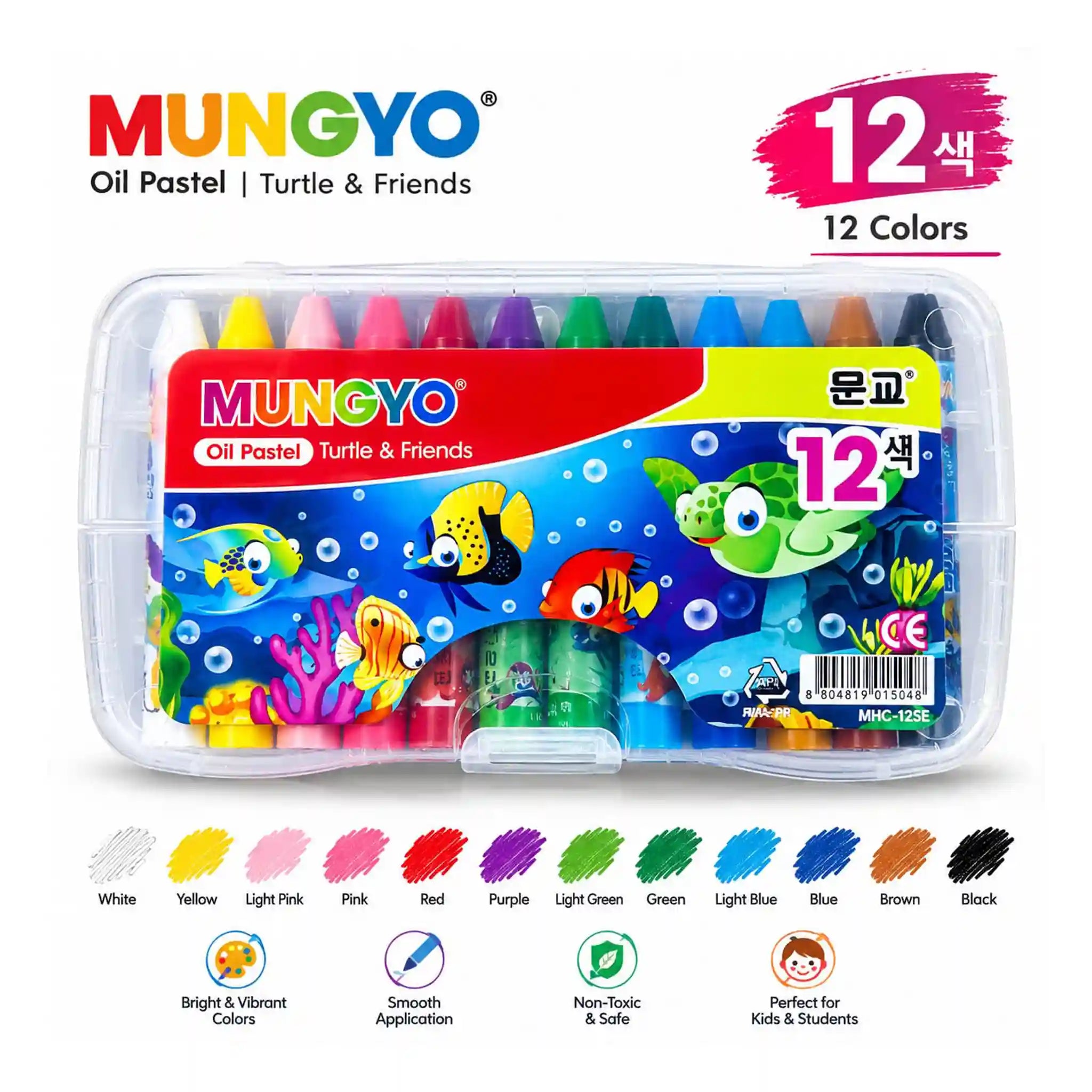 Mungyo Oil Pastels Color Pack Of 12 Pieces