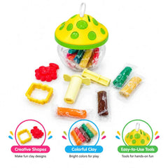 Mushroom Shaped Modeling Clay Play Dough Set