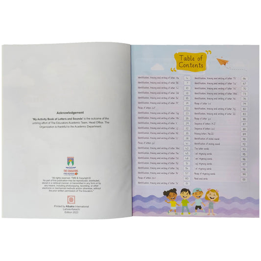 My Activity Book of Letters and Sounds The Educators - Saleemi Book Depot 