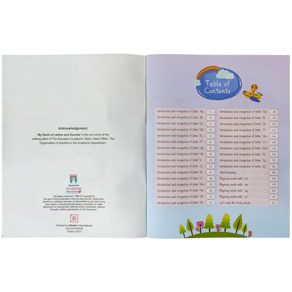 My Book of Letters and Sounds The Educators - Saleemi Book Depot 