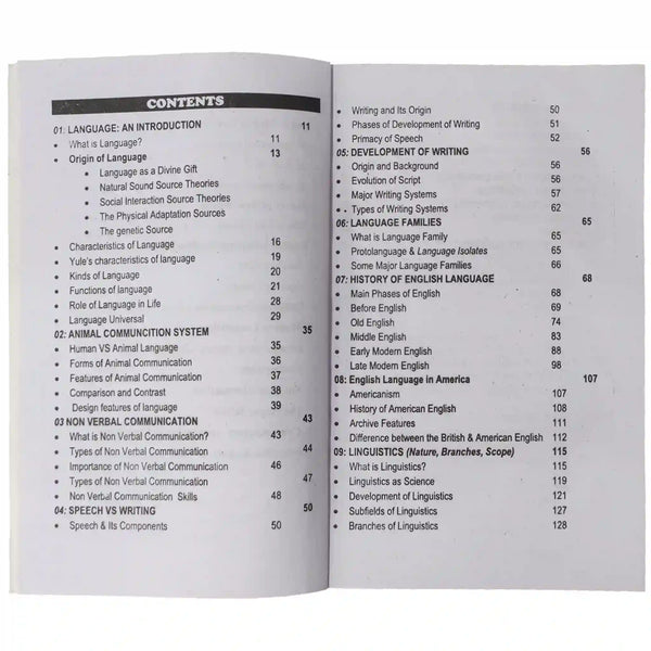 NIMBUS Introduction To Language Studies (Linguistics-I) For ADP BS By Saleem Sajid - Saleemi Book Depot 
