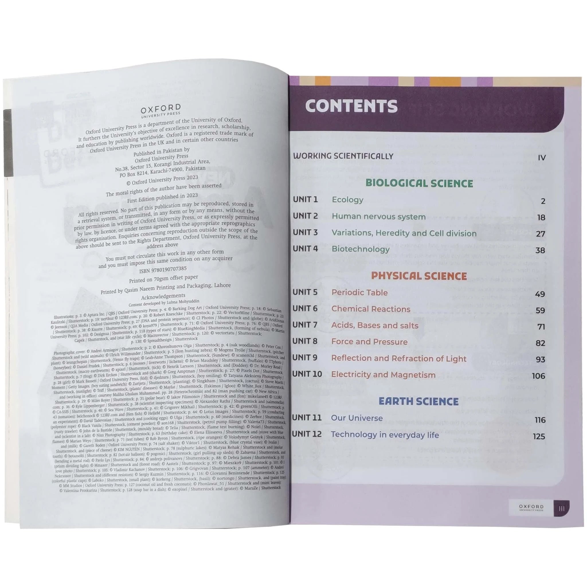 New Amazing Science Book 8 Oxford - Saleemi Book Depot in pakistan