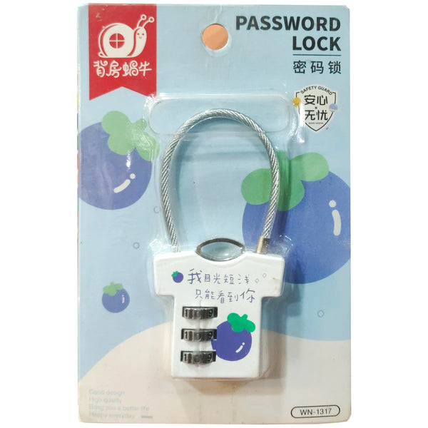 New Combination Password Lock WN 1317 - Saleemi Book Depot in pakistan