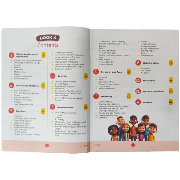 New Countdown Math Enhanced Blended Edition Class 4 oxford - Saleemi Book Depot 