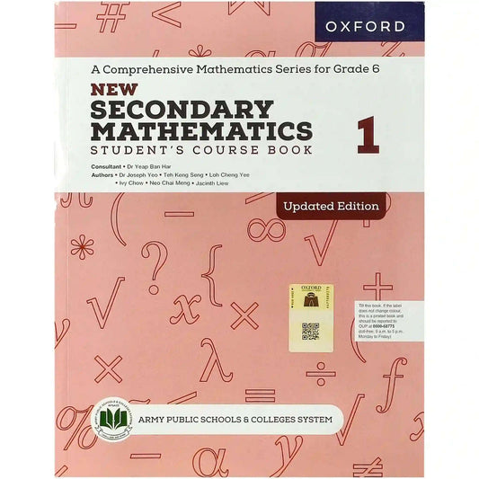 New Secondary Math 1 Course Book Oxford APS - Saleemi Book Depot 