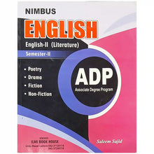 Nimbus English Literature - Saleemi Book Depot 