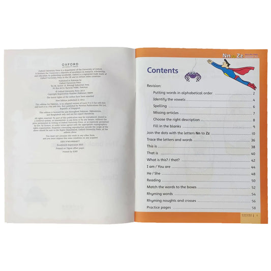 Nn To Zz Alphabet Fun With Dots Kindergarten Oxford - Saleemi Book Depot 