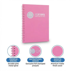 Notebook Spirale Rose B5 Lucky Book