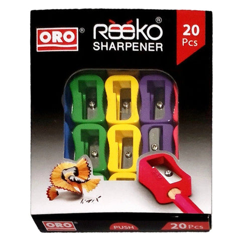 ORO Sharpener Reeko Art No 601 20pcs - Saleemi Book Depot in pakistan