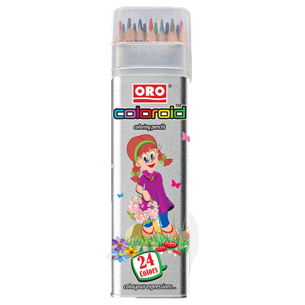 ORO Coloroid 12 full color Pencil Art No 351 - Saleemi Book Depot