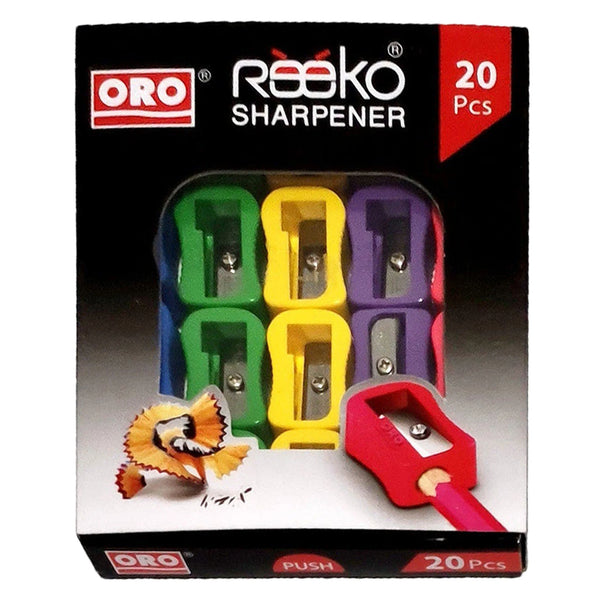 ORO Sharpener Reeko Art No 601 20pcs - Saleemi Book Depot