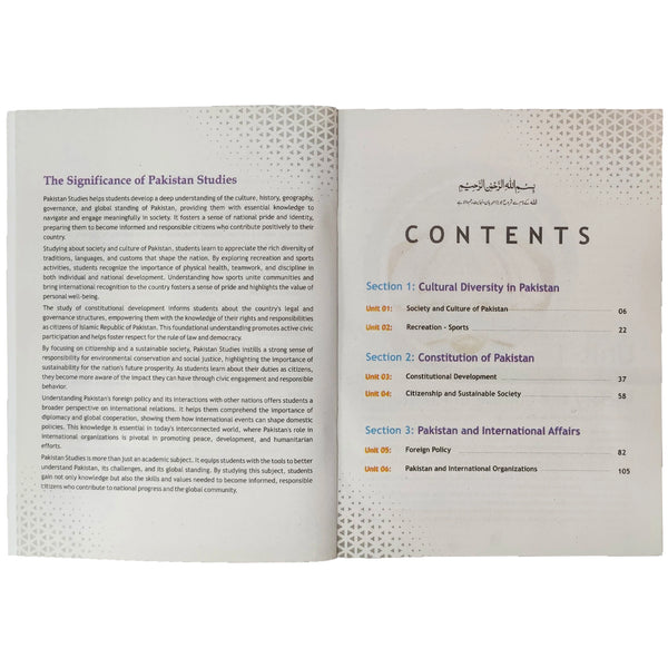 Pakistan Studies Grade 10 NBF - Saleemi Book Depot 