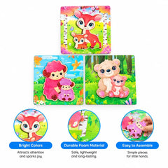 Parent Child Animal 3D Wooden Jigsaw Puzzle