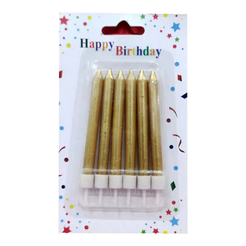 Party Chrome Candles 6 Pcs pack - Saleemi Book Depot in pakistan
