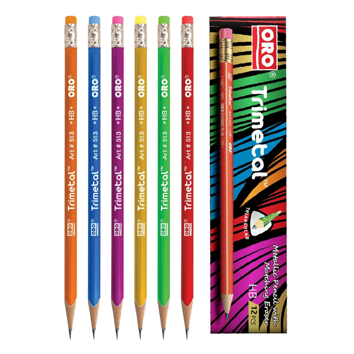 Pencil ORO Trimetal 513 12pcs Pack - Saleemi Book Depot in pakistan
