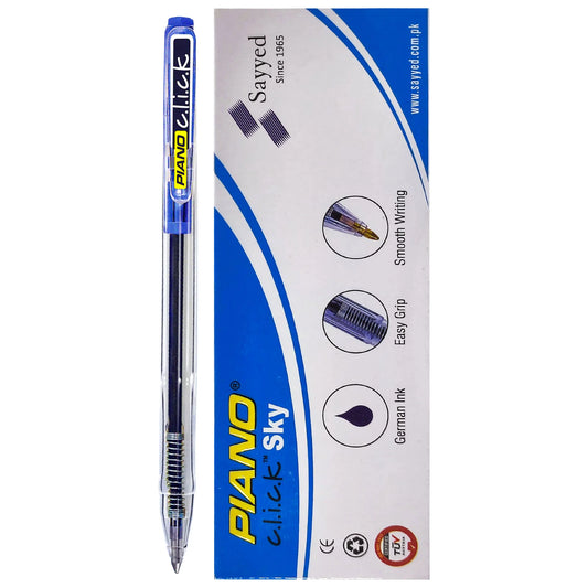 Piano Click Sky Ballpoint 10pcs Box - Saleemi Book Depot in pakistan