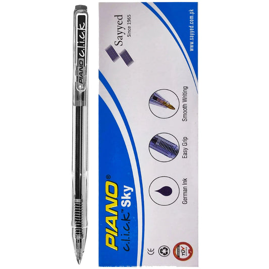 Piano Click Sky Ballpoint 10pcs Box - Saleemi Book Depot in pakistan