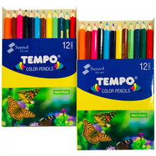 Piano Tempo 12 Colour Pencils Half Card