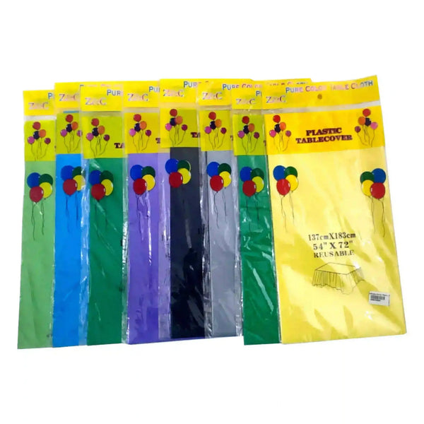 Plastic Table Cover Reusable 54x72