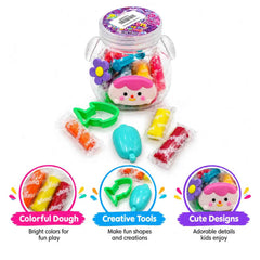 Play Dough Modeling Clay Set in clear plastic jar