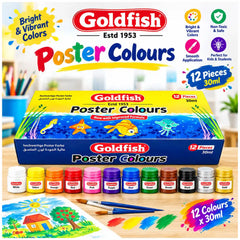 Poster Colour 30ml Pack of 12 G 12PC CB Goldfish