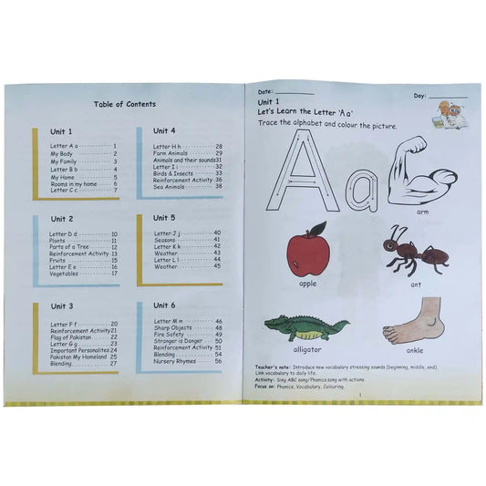 Ready Steady Go English KG First Term Aps - Saleemi Book Depot in pakistan