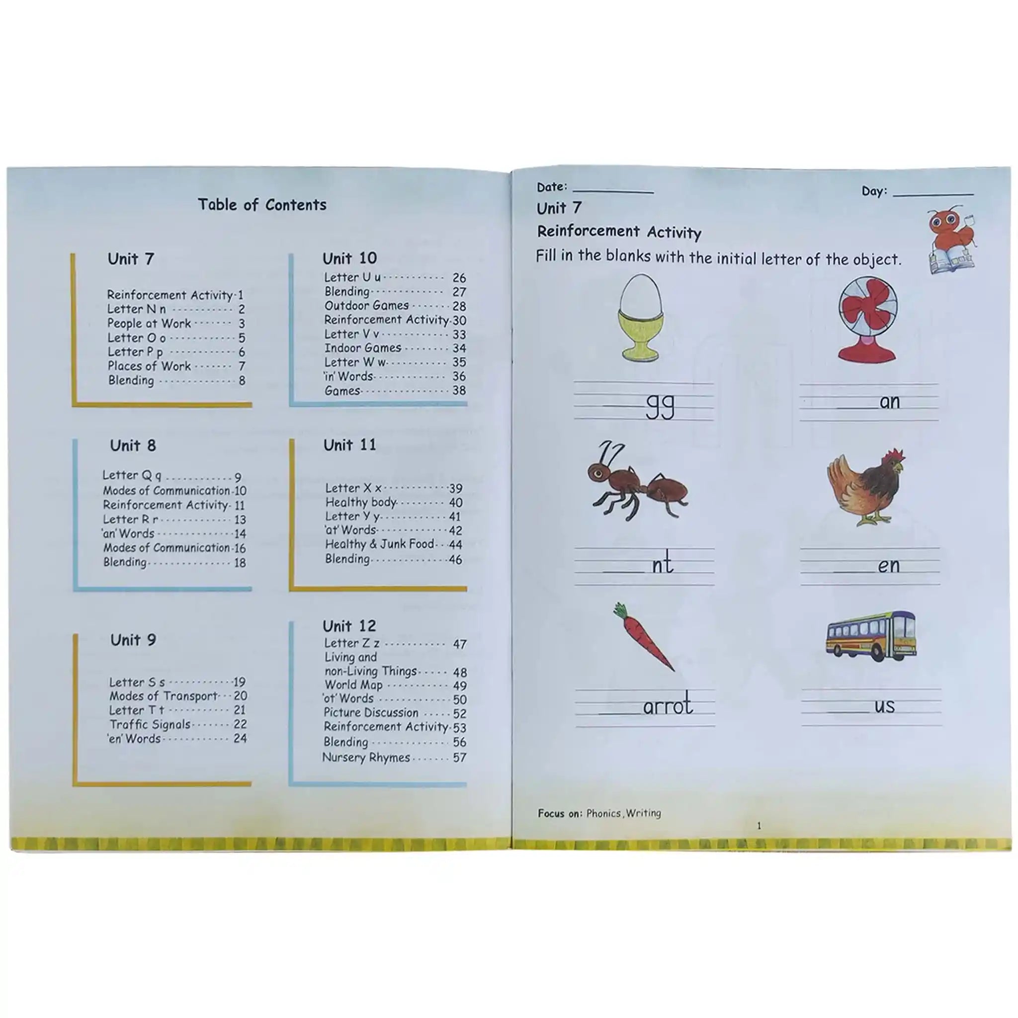 Ready Steady Go English KG Second Term Aps - Saleemi Book Depot in pakistan