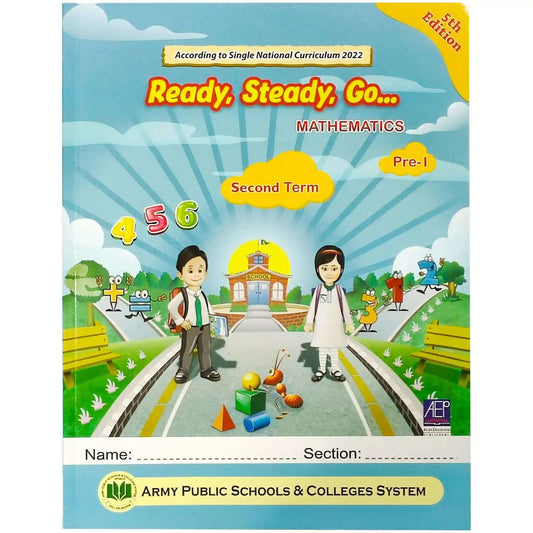 Ready Steady Go Math Pre1 2nd Term 5th Edition APS - Saleemi Book Depot 