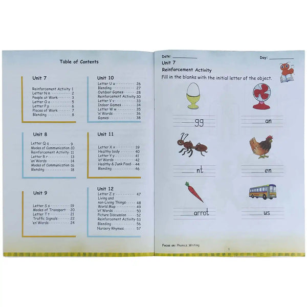 Ready Steady Go English KG Second Term Aps - Saleemi Book Depot