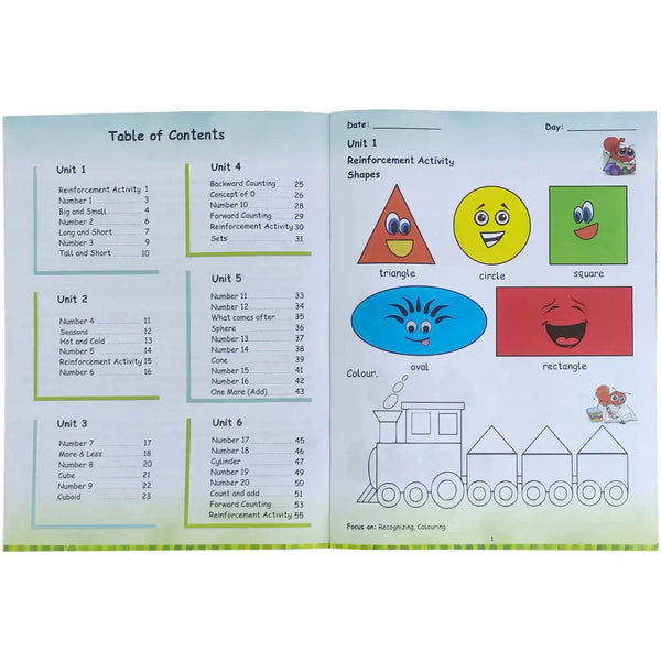 Ready Steady Go Math KG First Term Aps - Saleemi Book Depot