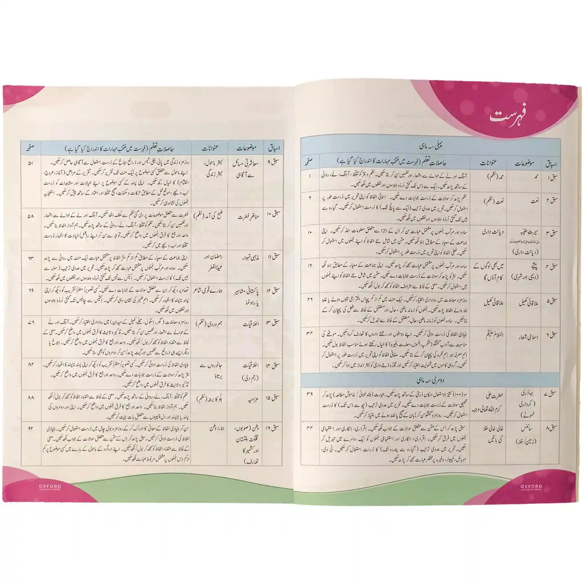 Sada Bahar Urdu ka Guldasta Book 3 Oxford  by Fozia Ahsan Farooqi Third Edition - Saleemi Book Depot in pakistan