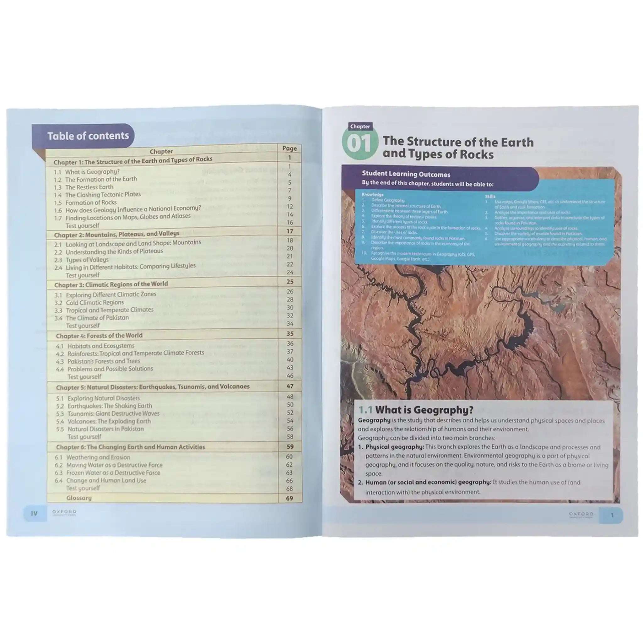 Secondary Geography For Pakistan Book 1 Oxford - Saleemi Book Depot 