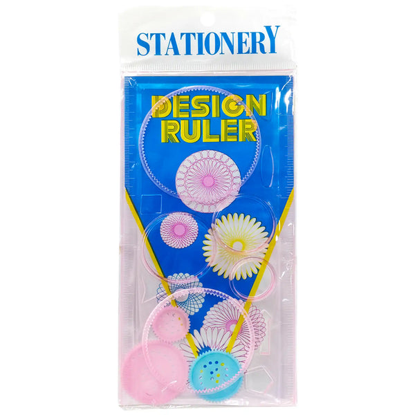 Set Of Plastic Spirograph Ruler For Circle Designing