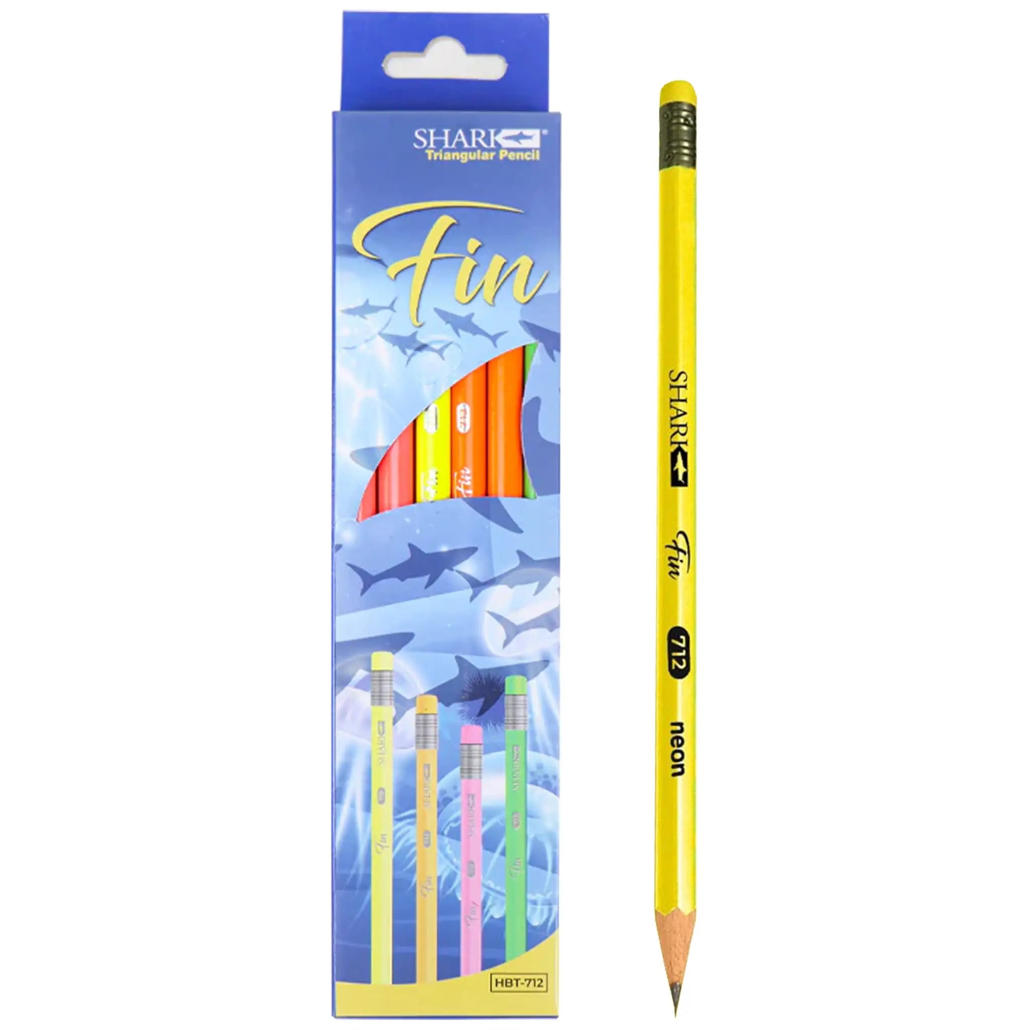 Shark Fin Pencil 712 With Eraser - Saleemi Book Depot in pakistan