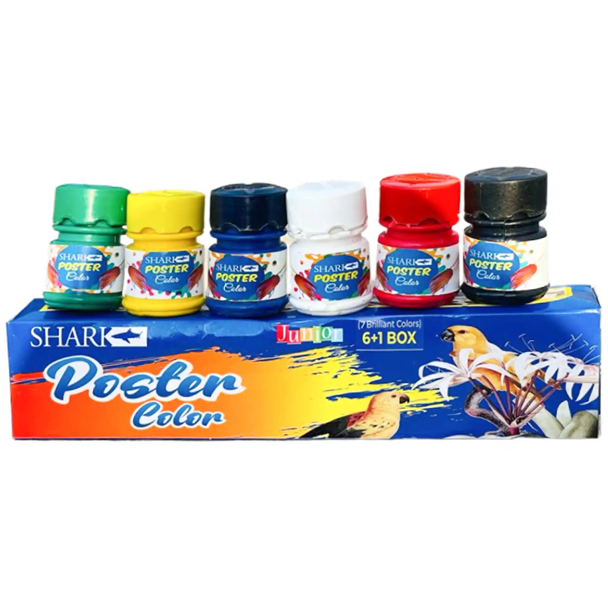 Shark Poster Colours PC-701 Junior 6+1 - Saleemi Book Depot in pakistan