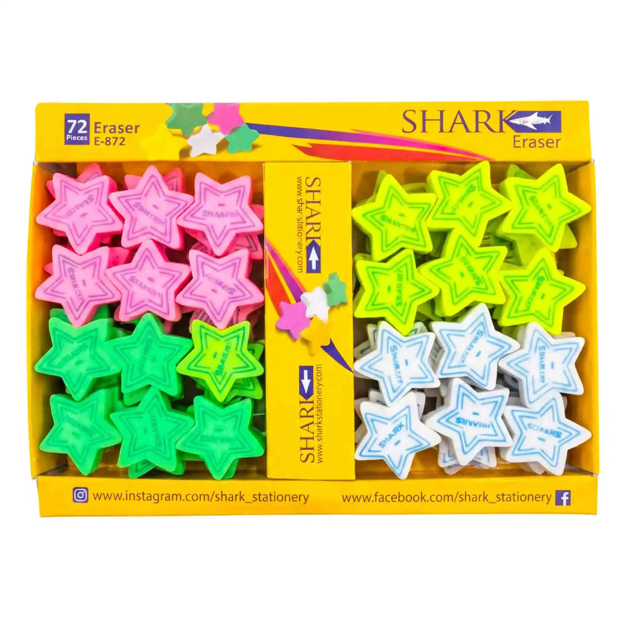 Shark Eraser Art No E 872 12Pcs - Saleemi Book Depot in pakistan