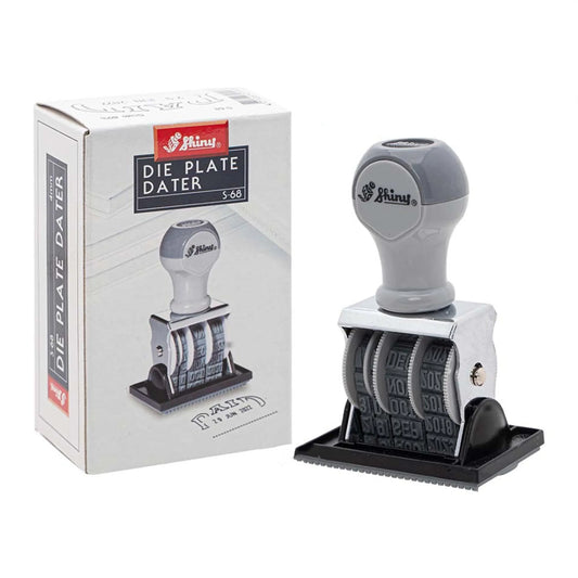 Shiny Die Plate Dater Stamp S-68 - Saleemi Book Depot in pakistan