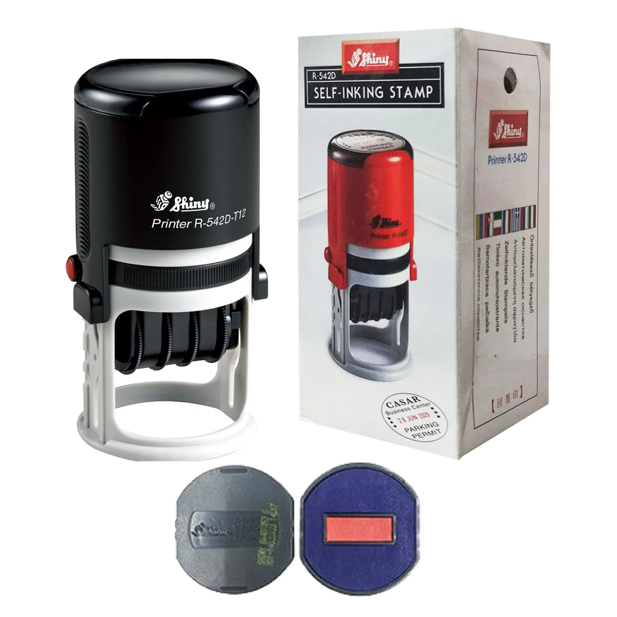 Shiny Printer Self Inking Stamp R-542 D - Saleemi Book Depot in pakistan