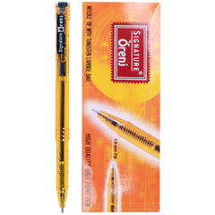 Signature Orenj Ball Points Box 10pcs - Saleemi Book Depot 