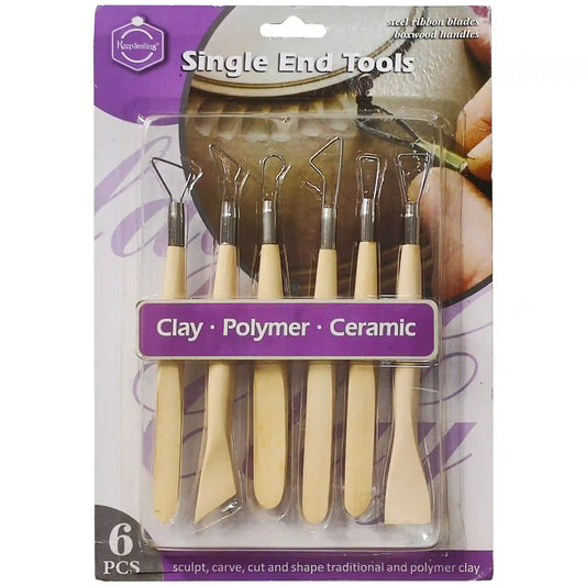 Single End Wooden Clay Tool - Saleemi Book Depot in pakistan
