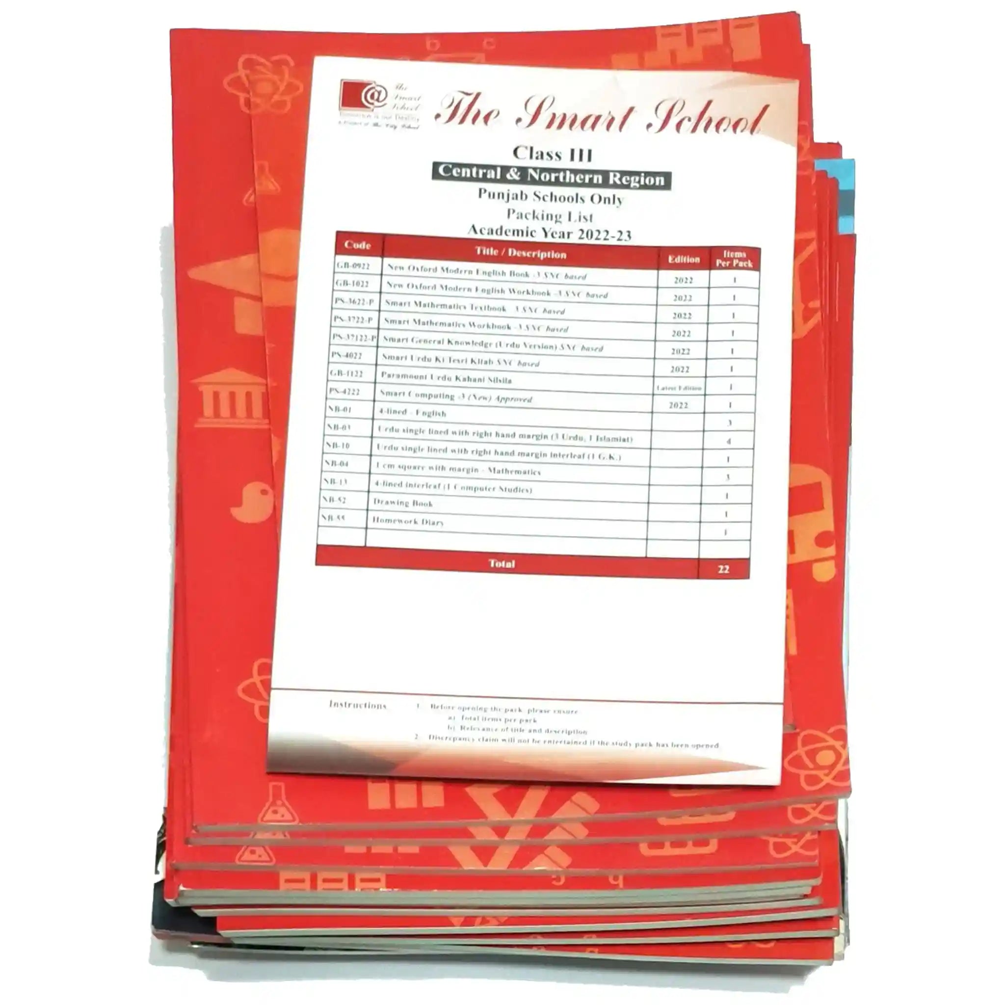 The Smart School Set Class 3 - Saleemi Book Depot in pakistan