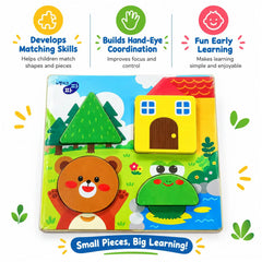 Three dimensional Wooden Jigsaw Puzzle Building Blocks