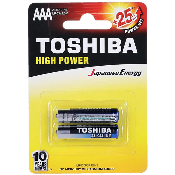 Toshiba High Power AAA Alkaline Cell
