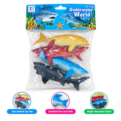 Underwater World Sea Animals Figures 4pcs