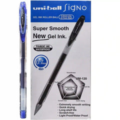 Uniball Signo UM120 Gel Rollerball Blue Pen - Saleemi Book Depot in pakistan